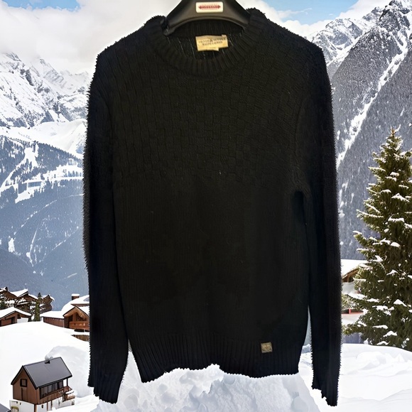 Ralph Lauren Denim & Supply chunky knit cotton-mix sweater worn once on a shoot